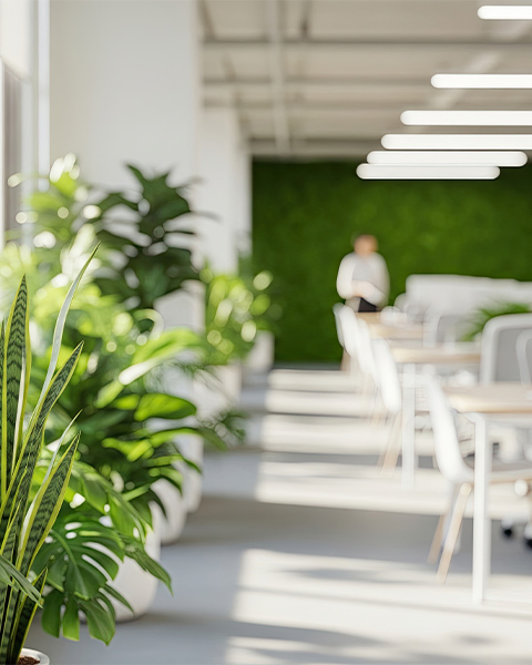 植物や自然音を都心で感じる、バイオフィリックデザインの共用棟 イメージ画像