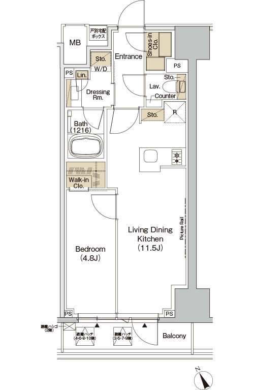 Gタイプ間取り図