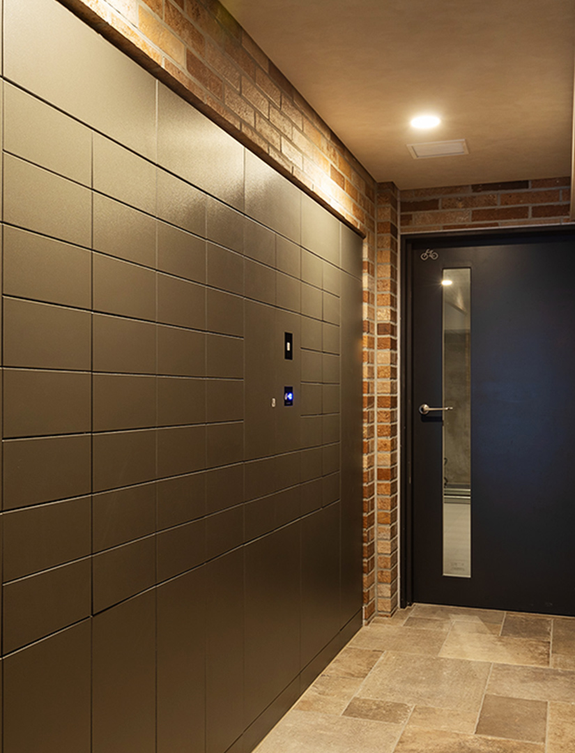 メールコーナーには宅配ボックス完備