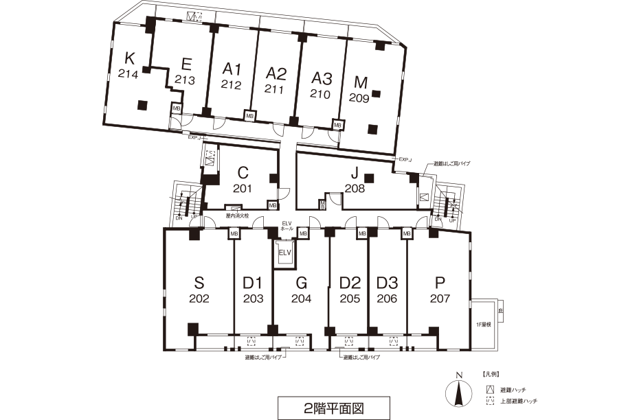 2階平面図