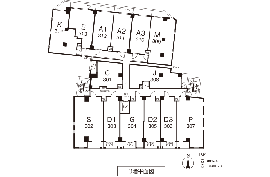 3階平面図