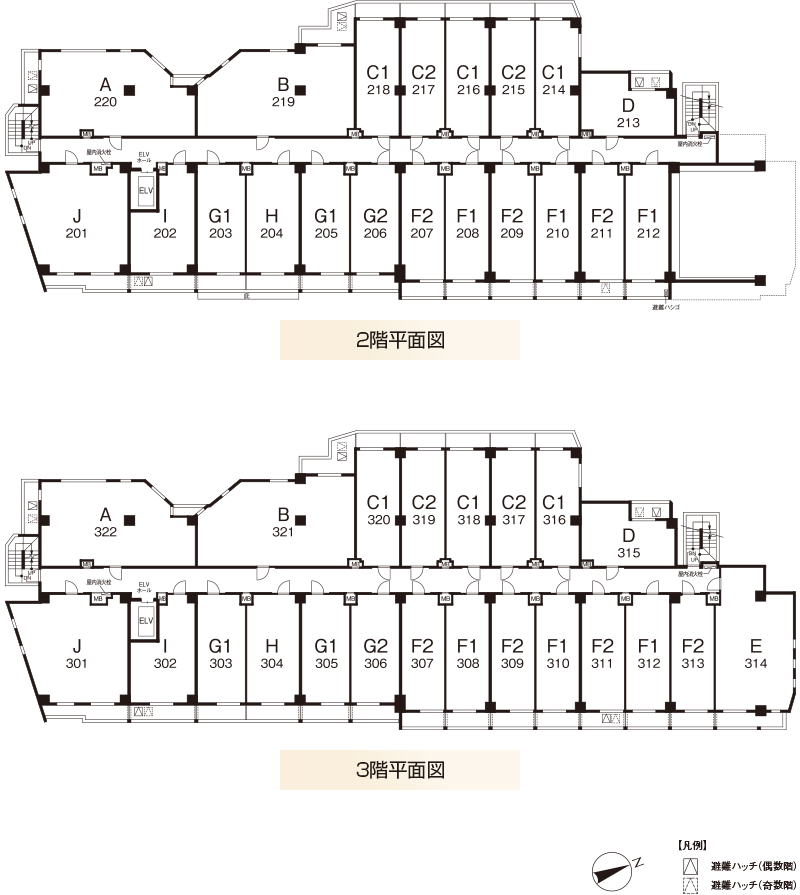 2階平面図