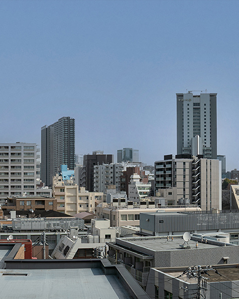 眺望写真（現地屋上から北方向）