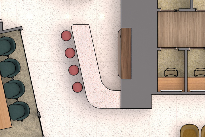 スタイルラウンジ平面図イラスト（部分図）