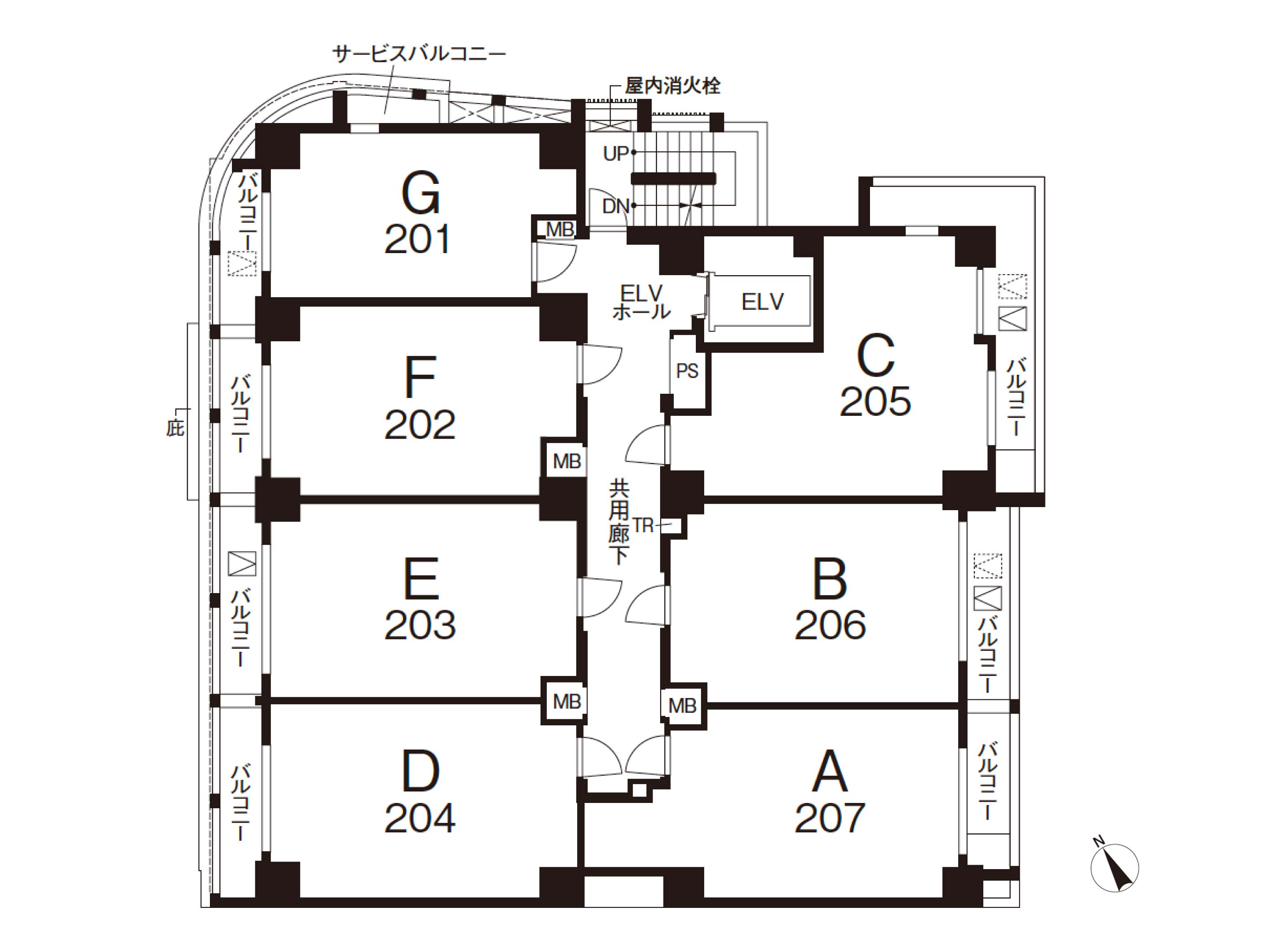 FLOOR MAP 2F