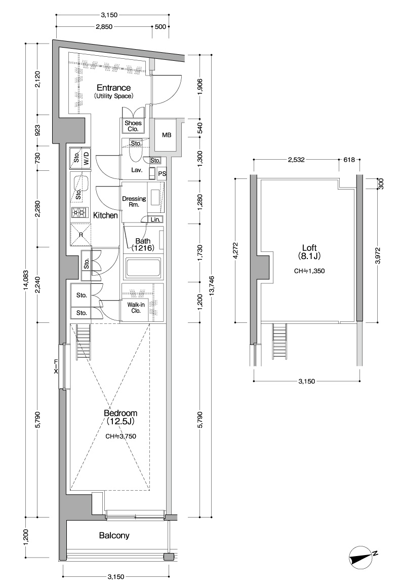 1K＋Loft /A1 TYPE