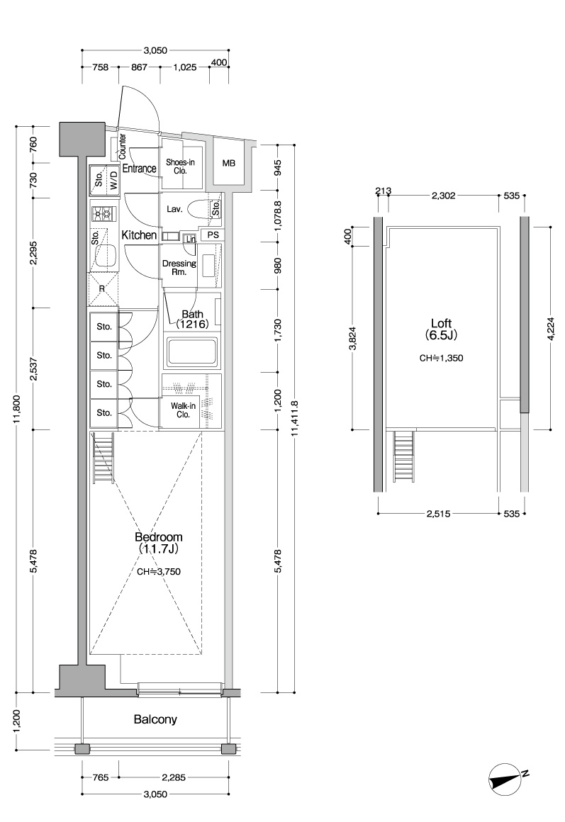 1K＋Loft /C1 TYPE