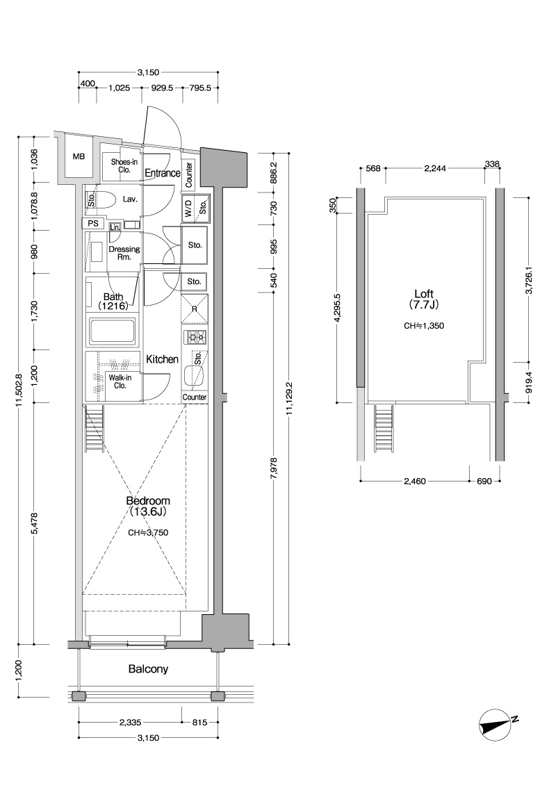 1R＋Loft /DL TYPE