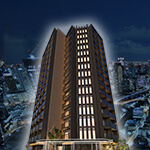 ザ・パークハビオ 谷町六丁目クロス 外観完成予想CG