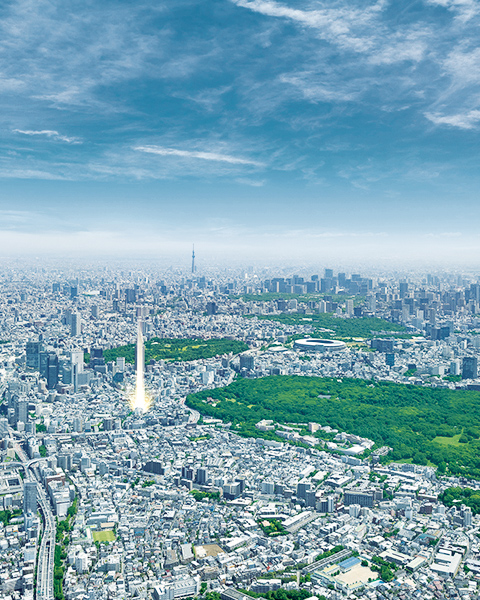 現地周辺航空写真