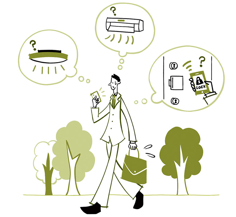 歩いている人のイラスト