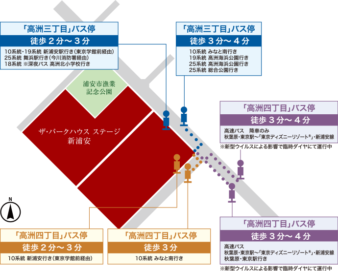 アクセス 公式 ザ パークハウス ステージ 新浦安 東京 駅直通16分 三菱地所レジデンスの新築分譲戸建