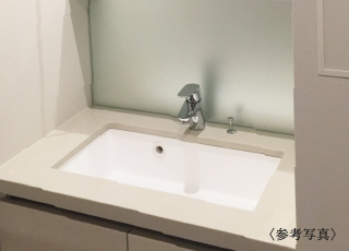 クォーツ系人造石洗面カウンター