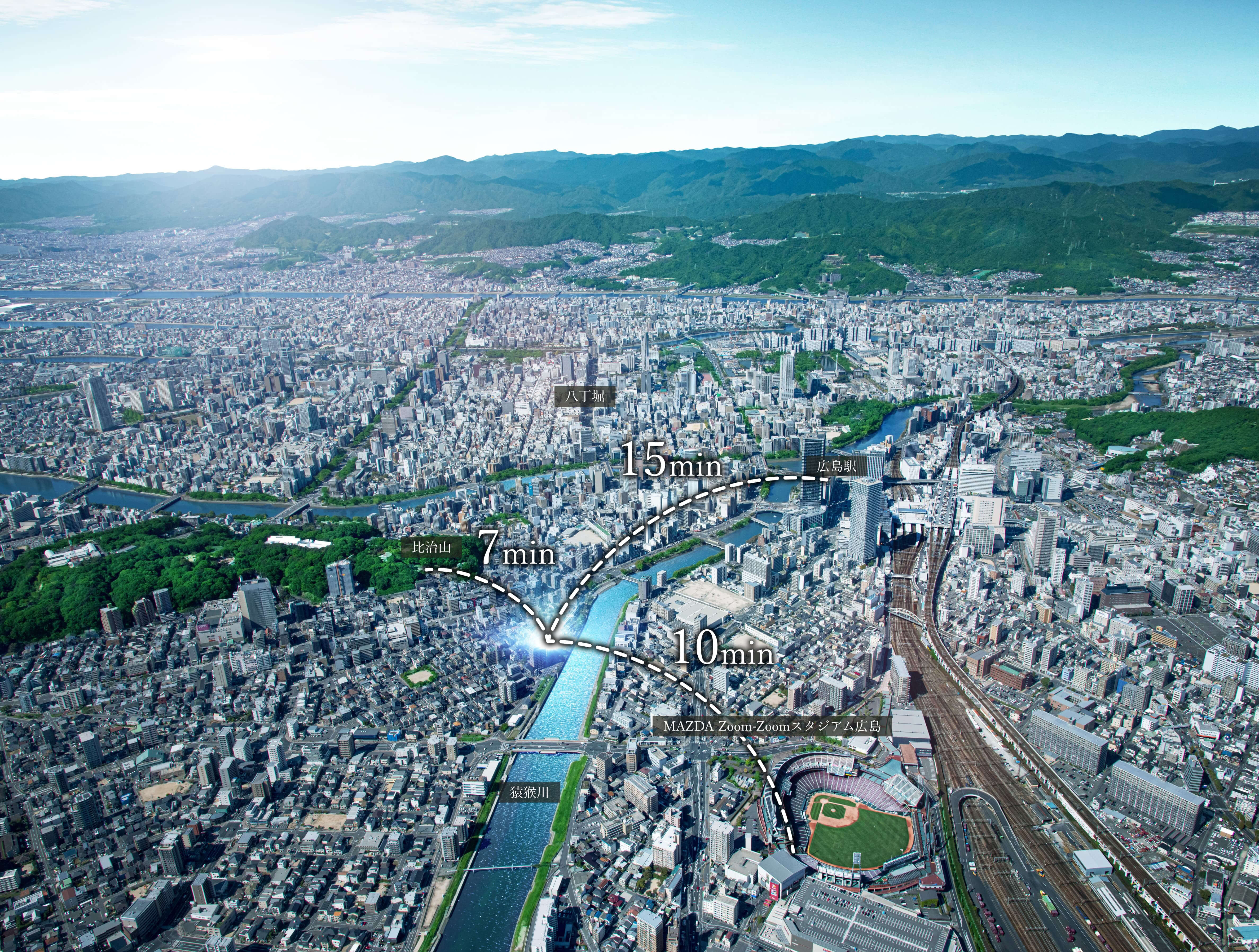 現地周辺航空写真(2022年10月撮影)