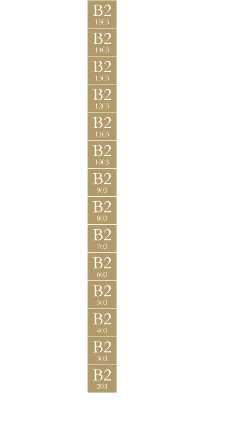 B2タイプの位置を表した立面図