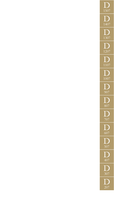 Dタイプの位置を表した立面図