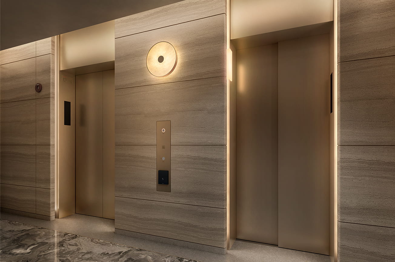 エレベーターホール完成予想CG