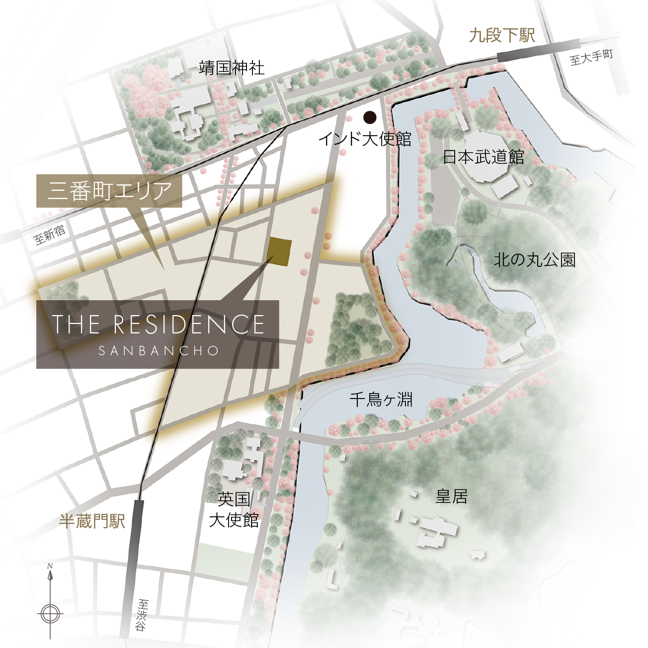 現地周辺マップ