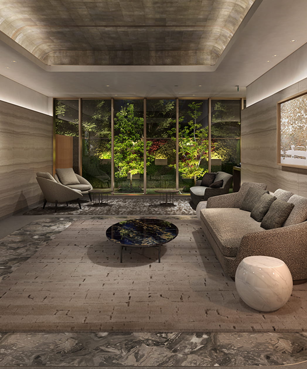 エントランスホール・ラウンジ完成予想CG