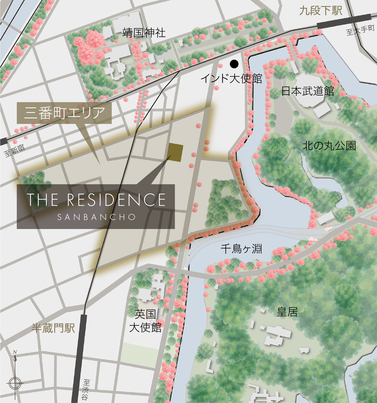 現地周辺マップ